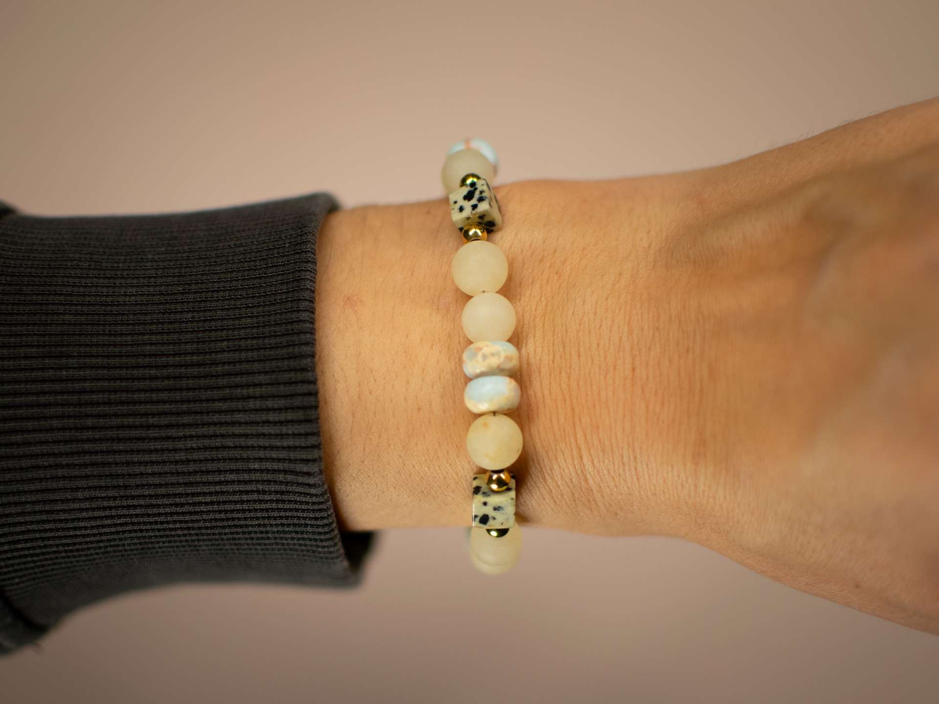 ZESTAW BIŻUTERII CLASSIC DOTS SAND & SKY - obrazek 5