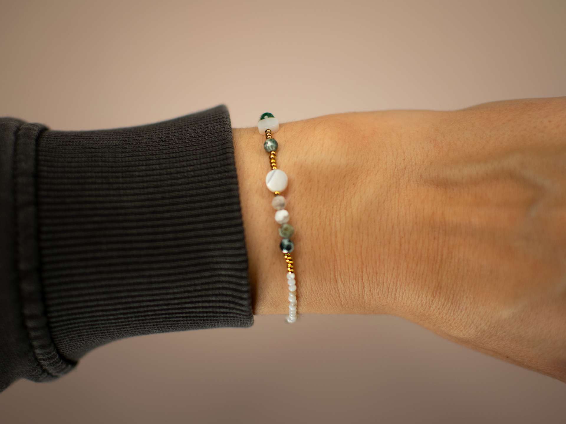 BRANSOLETKA SECRET DOTS GREEN WHISPER - obrazek 4