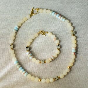 zestaw biżuterii classic dots sand & sky