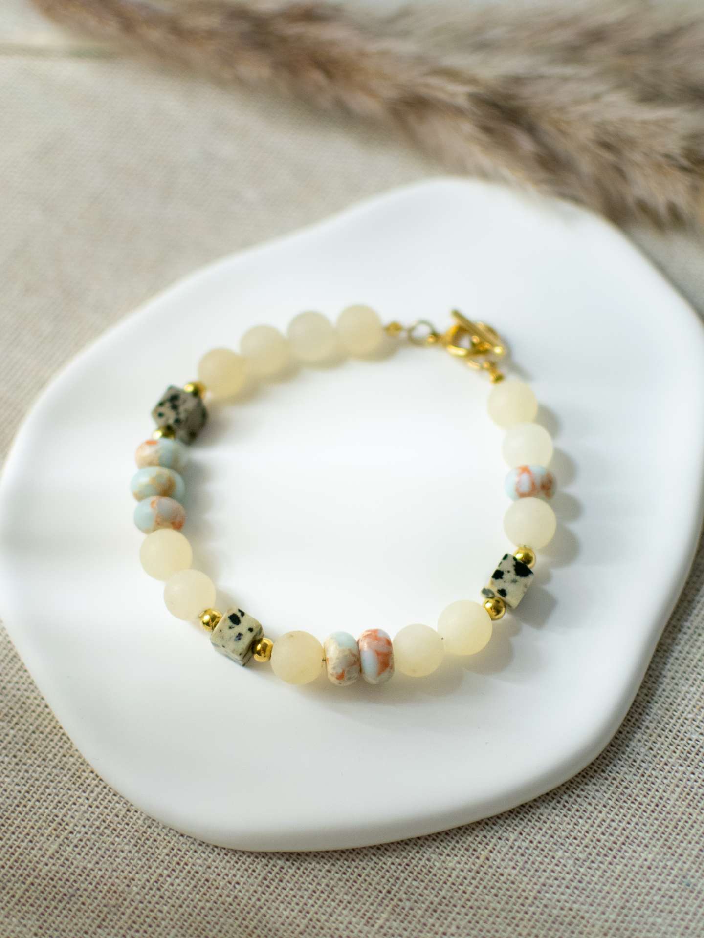 bransoletka classic dots sand & sky