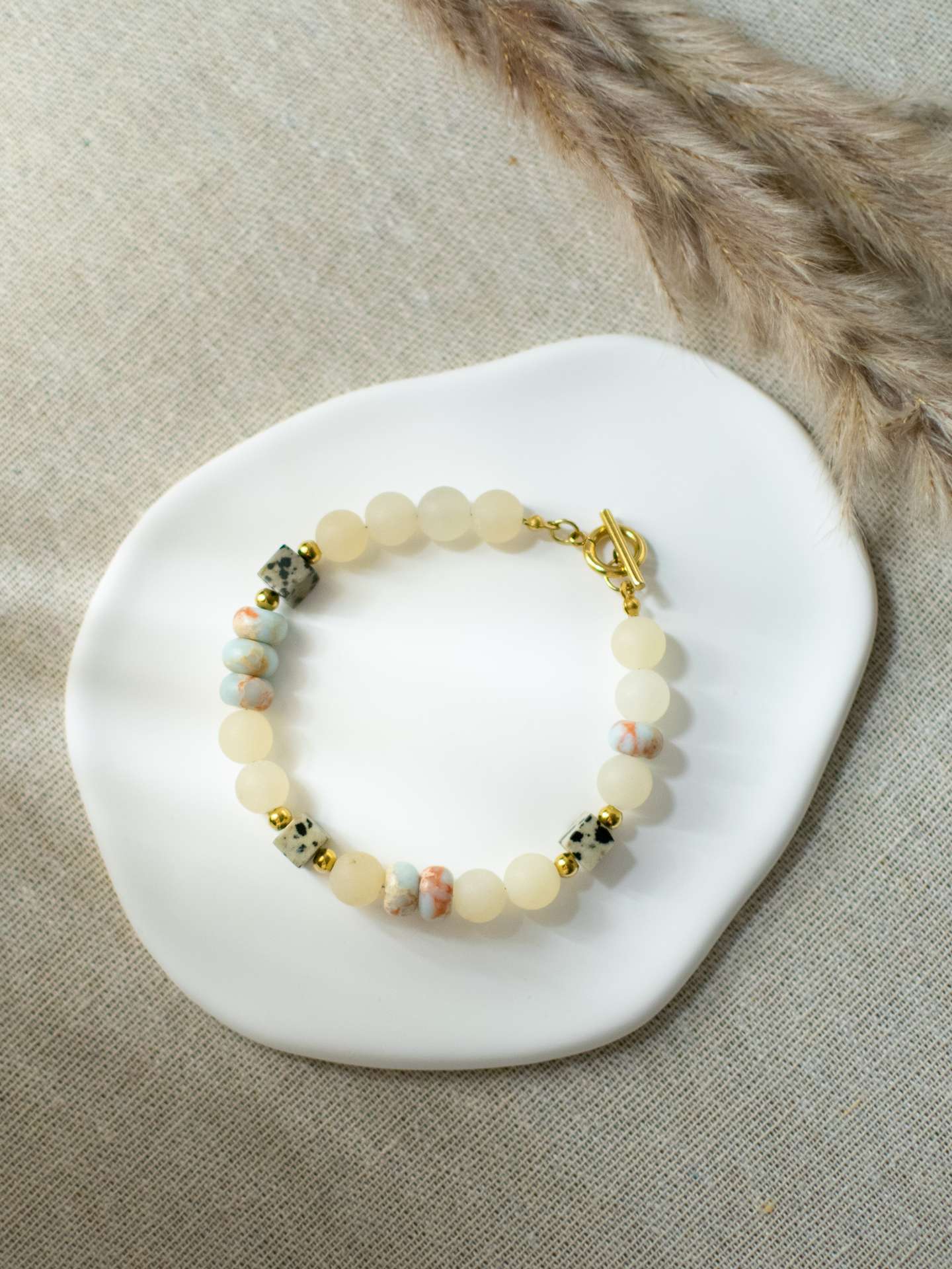 bransoletka classic dots sand & sky