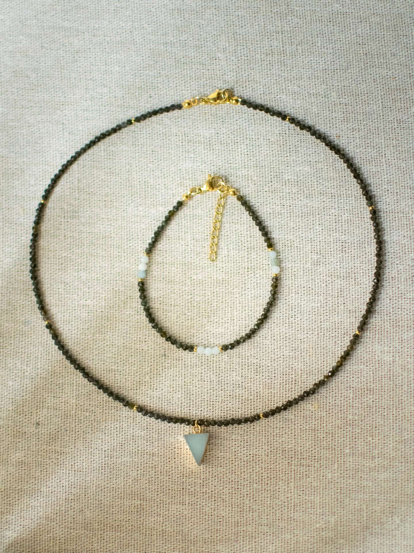 zestaw biŻuterii classic dots sand & sky