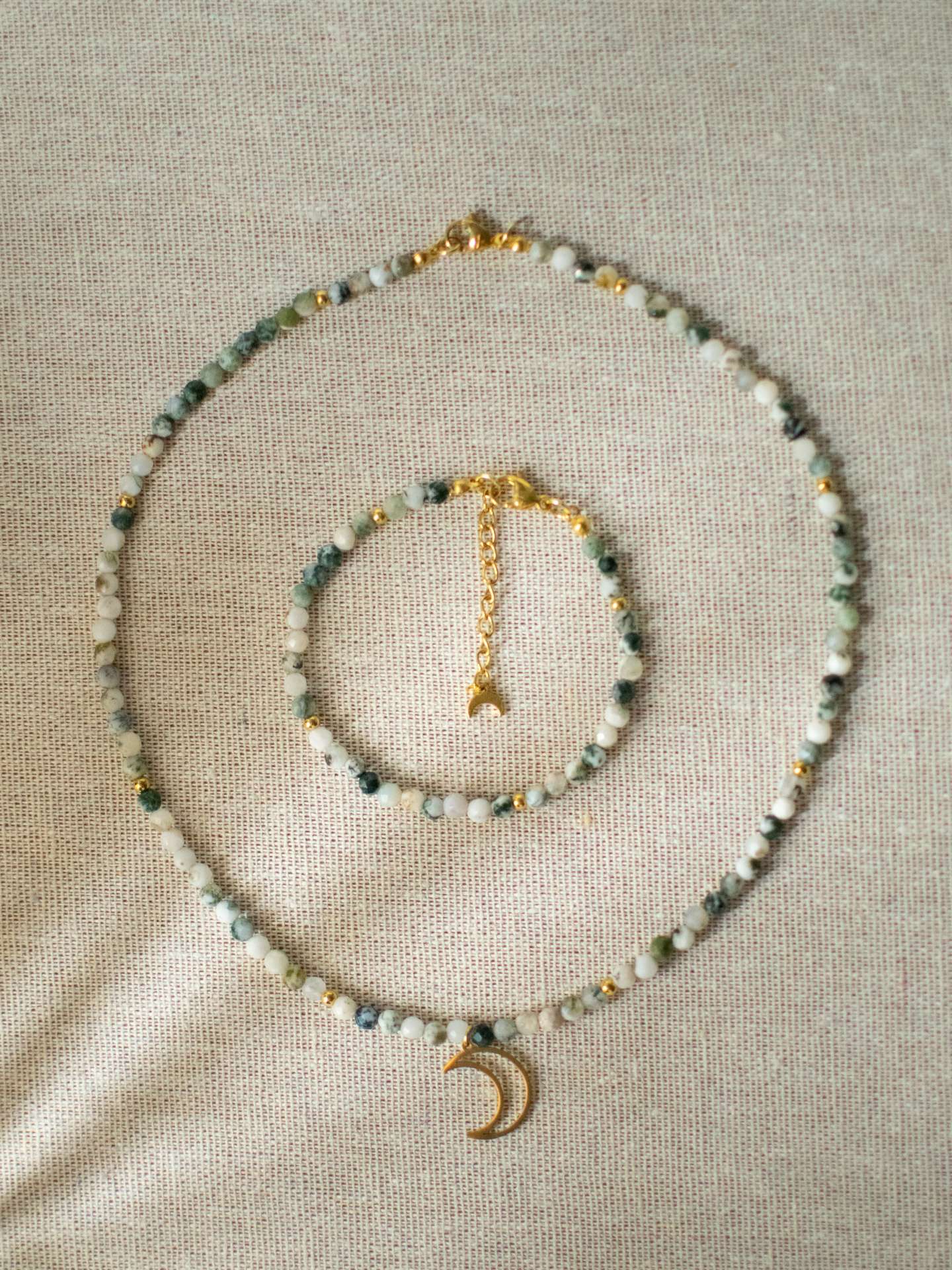 zestaw biżuterii soul dots forest moon